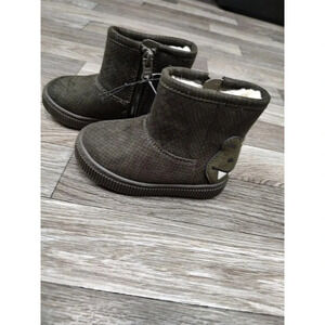 Cat & Jack Toddler Boy's Boots Olive Green fabian Alligator Print Size 5